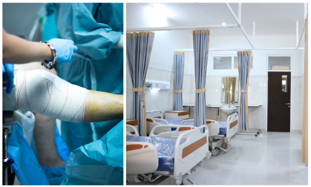 Modern arthroscopy hospital with advanced medical equipment